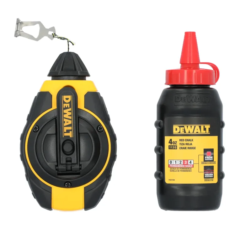 DEWALT 100 ft Chalk Reel with Red Chalk