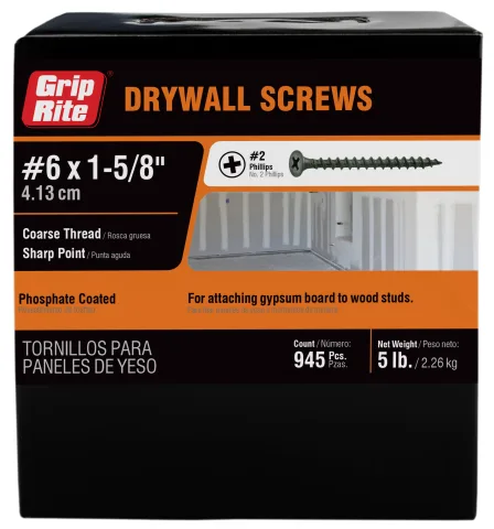 Grip-Rite Coarse Thread Drywall Screws